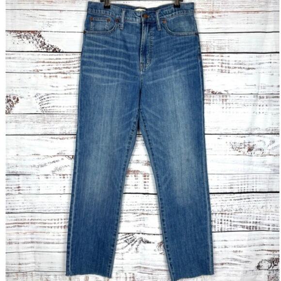 Madewell The Perfect Vintage Jean Women's Size 29 Raw Hem High Rise Ankle Denim - Picture 2 of 7